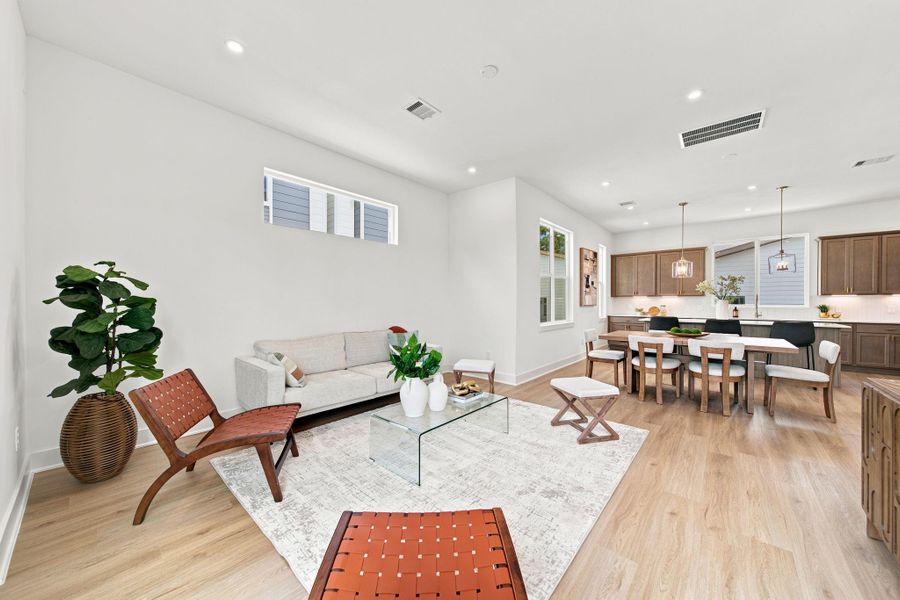 Furnished interior view inside a new home in Commons at West Tidwell, Houston (Image 4).