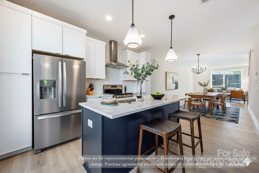 Furnished interior view inside a new home in , Charlotte (Image 14).