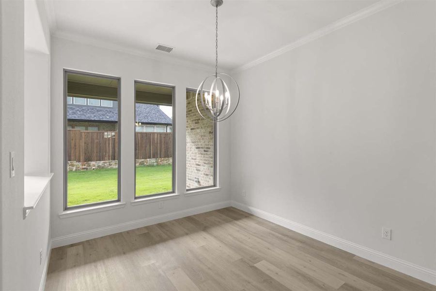 Representative unfurnished interior of a home built from the Brennan II by Pacesetter Homes in Nelson Lake, Rockwall (Image 23).