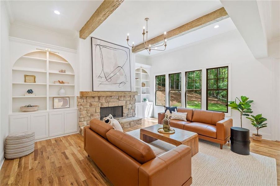 Furnished interior view inside a new home in , Holly Springs (Image 11). Furnished interior view inside a new home in , Holly Springs (Image 11).