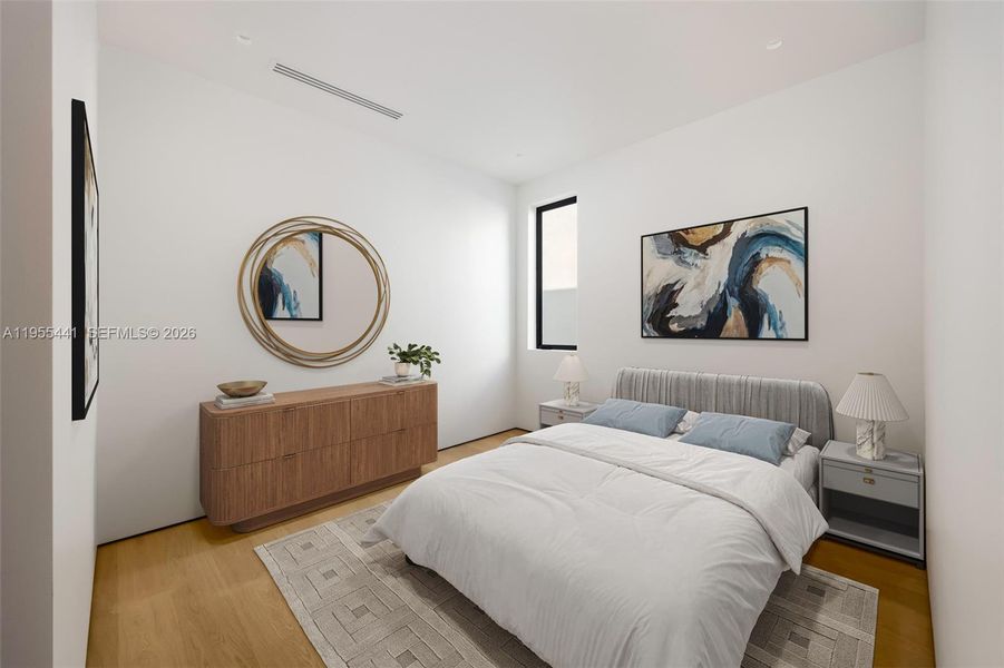 Furnished interior view inside a new home in , Miami (Image 28).