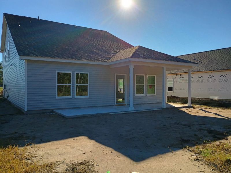 Exterior details and patio area of a home in Trieste at Bella Vita, Myrtle Beach (Image 13). Exterior details and patio area of a home in Trieste at Bella Vita, Myrtle Beach (Image 13).