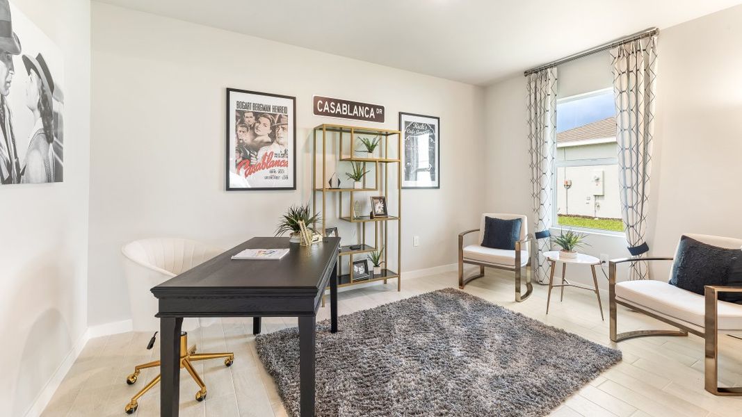 Furnished interior view inside a new home in Palmetto Landing at Babcock Ranch Express, Punta Gorda (Image 13).