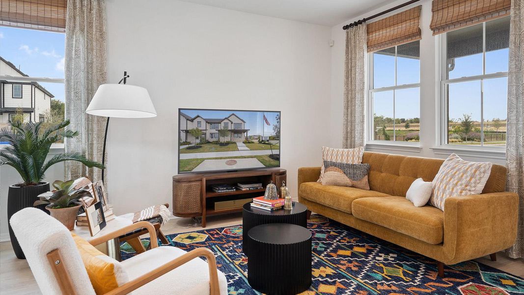 Furnished interior view inside a new home in Avery Centre, Round Rock (Image 7).