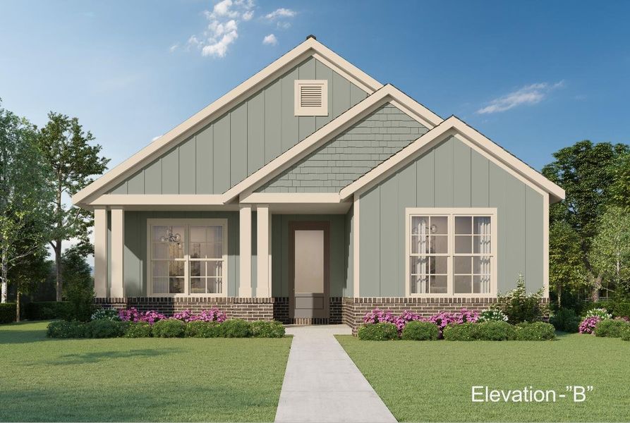 Front exterior of a new home in Lockwood, Collierville, TN, highlighting curb appeal (Image 1). Front exterior of a new home in Lockwood, Collierville, TN, highlighting curb appeal (Image 1).