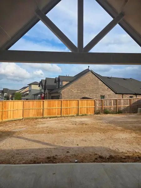Vaulted cover rear patio