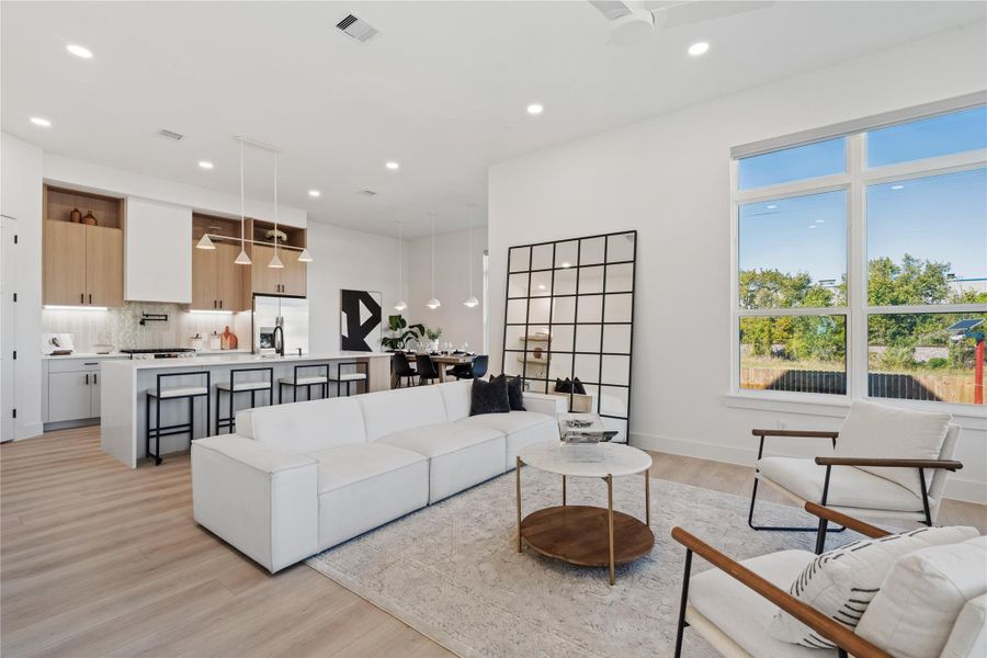 Furnished interior view inside a new home in , Houston (Image 43).