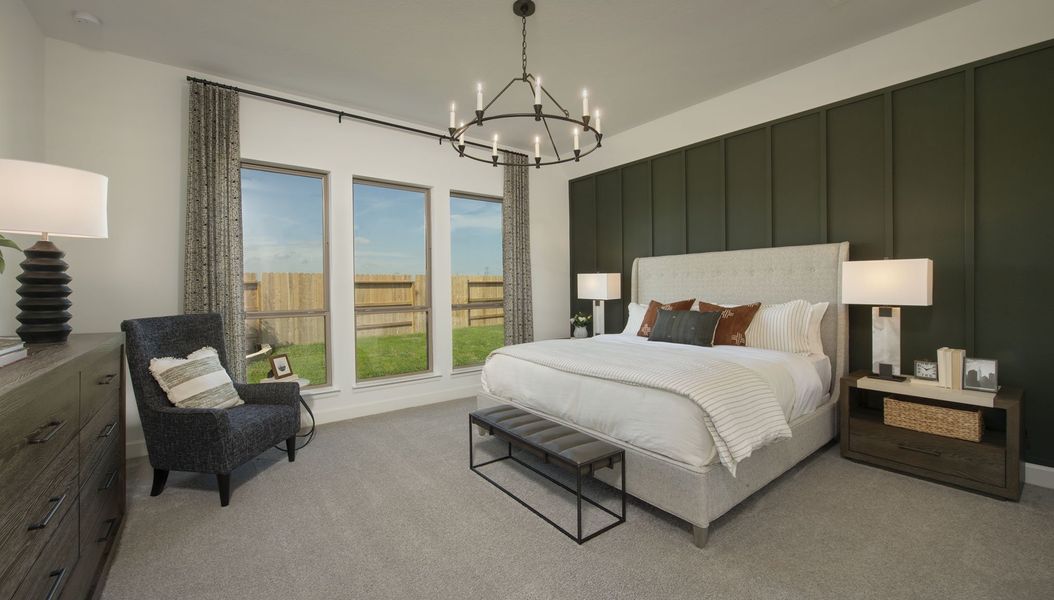Furnished interior view inside a new home in Marvida, Cypress (Image 8).
