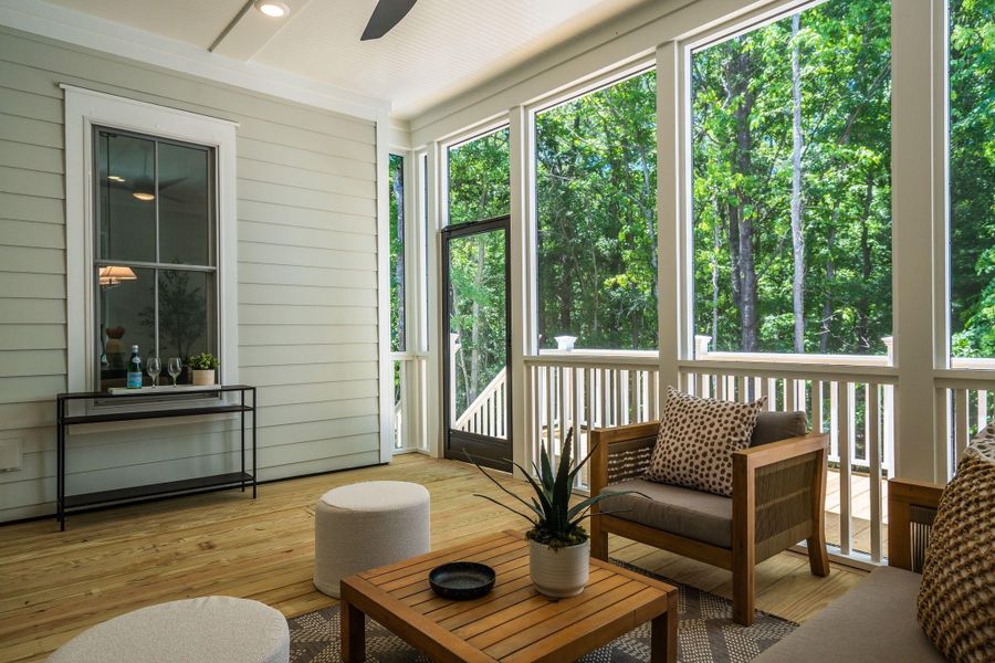 Exterior details and patio area of a home in , Charleston (Image 30).