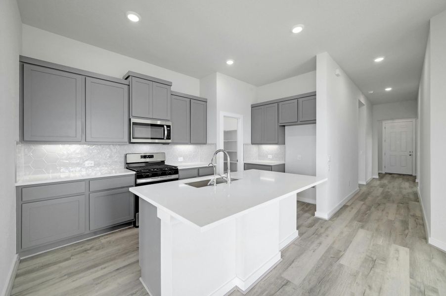 Furnished interior view inside a new home in Willowbrook, New Braunfels (Image 5). Furnished interior view inside a new home in Willowbrook, New Braunfels (Image 5).