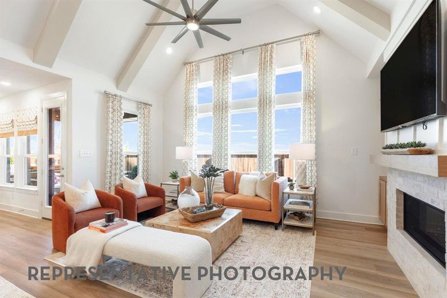 Furnished interior view inside a new home in Waterscape, Royse City (Image 30).