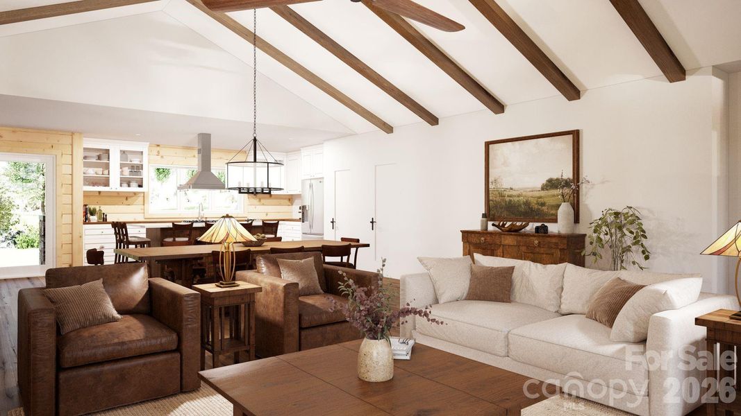 Furnished interior view inside a new home in , Morganton (Image 15).