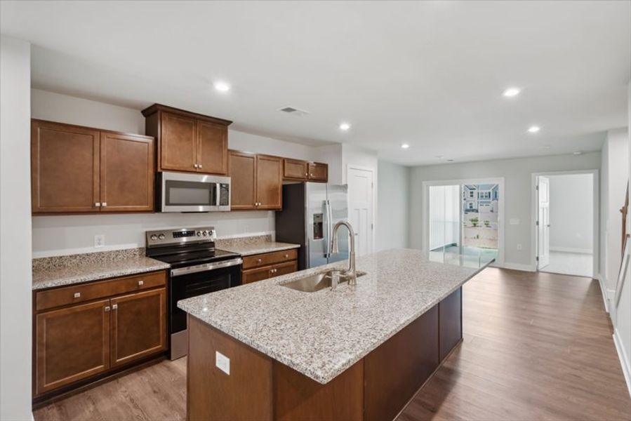 Furnished interior view inside a new home in Chapel Branch, Santee (Image 2). Furnished interior view inside a new home in Chapel Branch, Santee (Image 2).