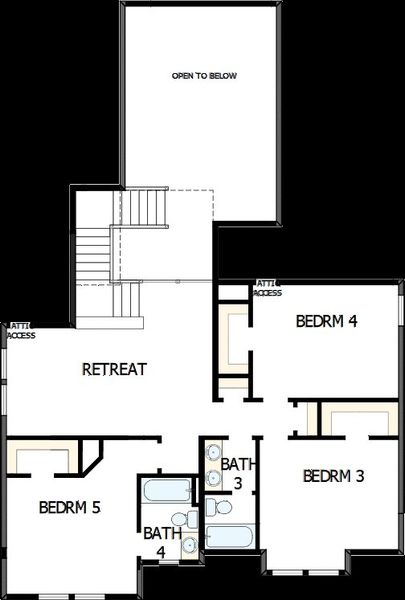 2D floor plan layout of this home in Kresston, Montgomery, TX (Image 6). 2D floor plan layout of this home in Kresston, Montgomery, TX (Image 6).