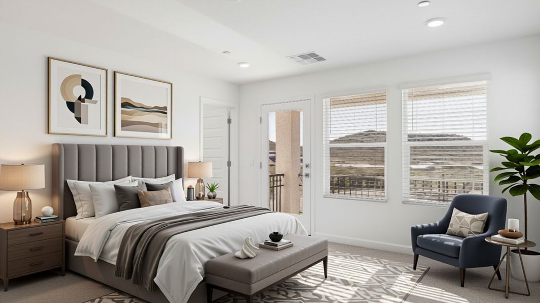 Furnished interior view inside a new home in The Buttes at Mystic, Peoria (Image 9).