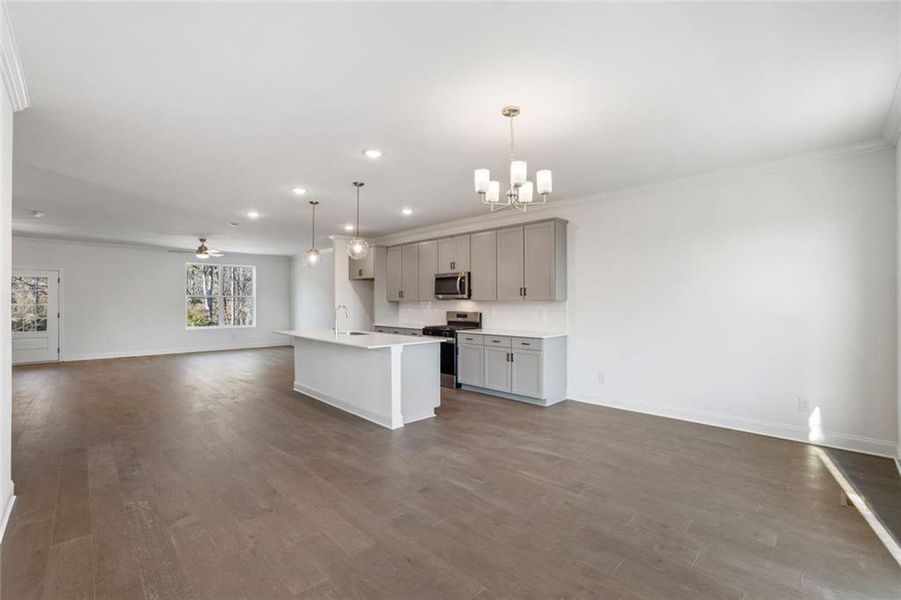 Spacious, unfurnished interior of a new home in , Sugar Hill (Image 34).