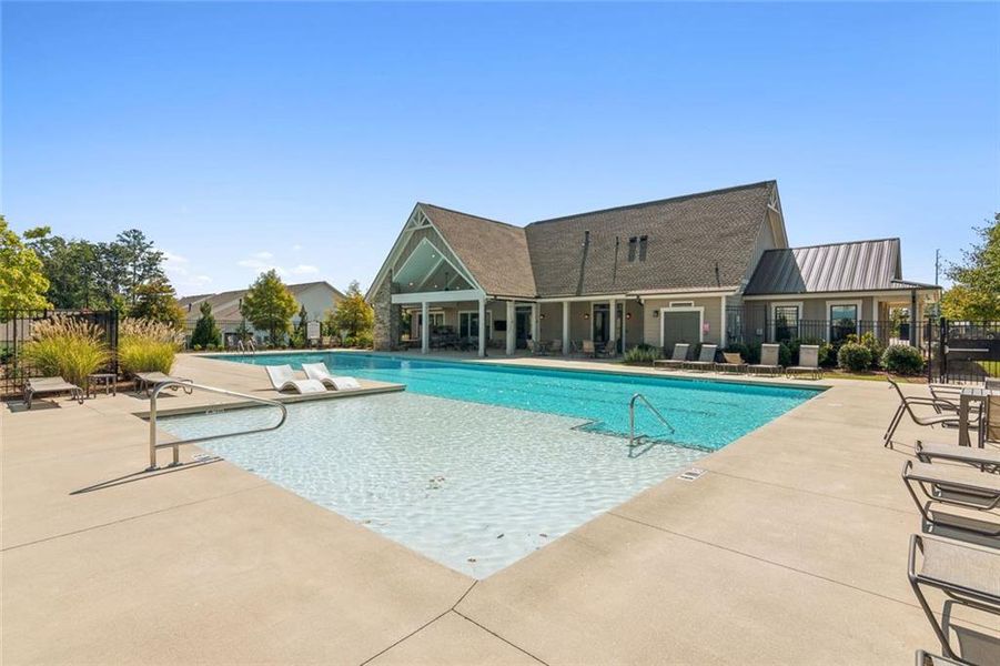 Front exterior of a new home in , Cumming, GA, highlighting curb appeal (Image 26). Front exterior of a new home in , Cumming, GA, highlighting curb appeal (Image 26).