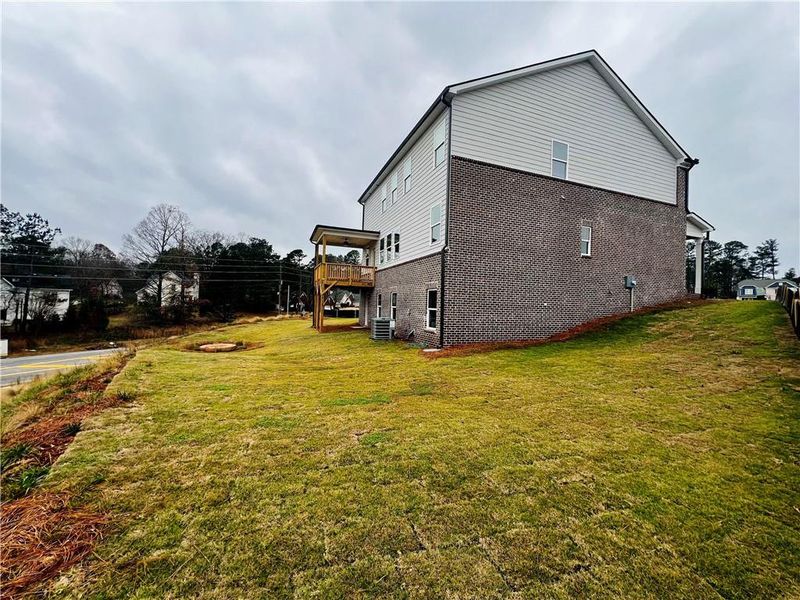 Exterior details and patio area of a home in Alcovy Village, Lawrenceville (Image 4).