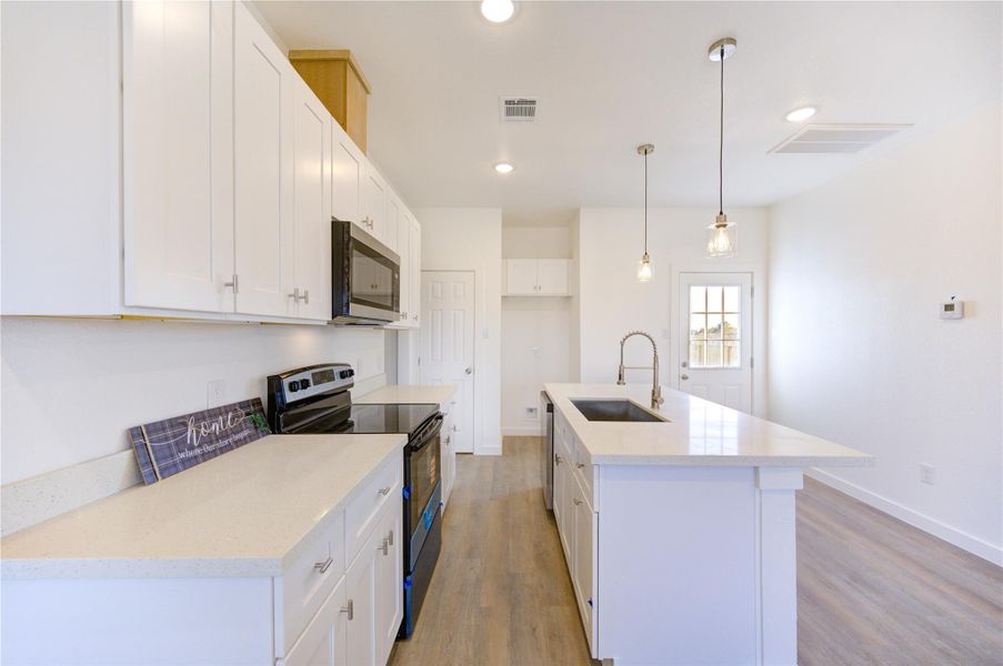 Furnished interior view inside a new home in , Cleveland (Image 9).