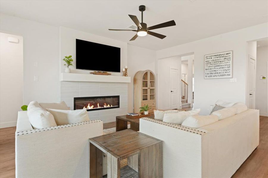 Furnished interior view inside a new home in , Anna (Image 19). Furnished interior view inside a new home in , Anna (Image 19).