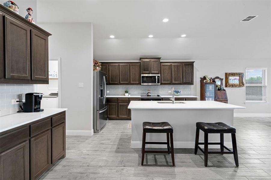 Furnished interior view inside a new home in , Godley (Image 9).