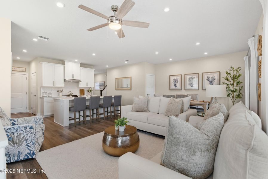 Furnished interior view inside a new home in Shearwater Townhomes, St. Augustine (Image 14).