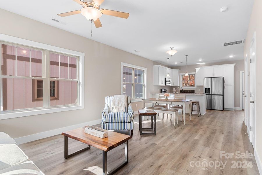 Furnished interior view inside a new home in , Weaverville (Image 13).