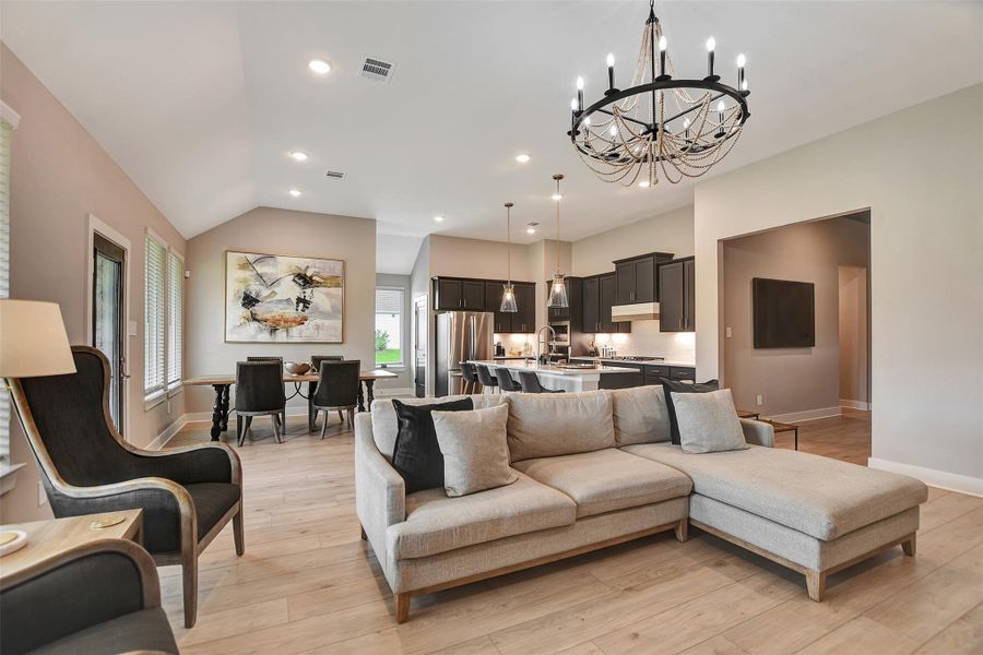Furnished interior view inside a new home in Lone Star Landing, Montgomery (Image 11).