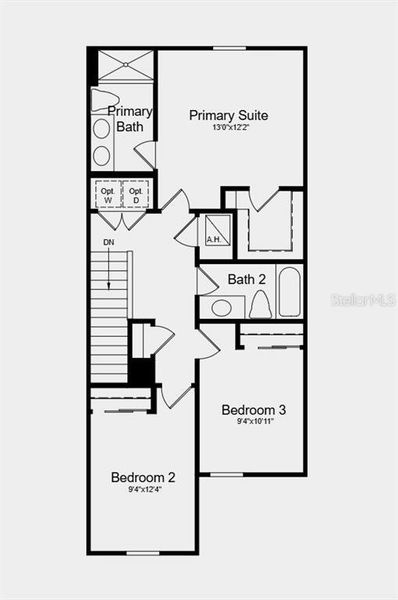 2D floor plan layout of this home in Skye Ranch Community Group Page, Sarasota, FL (Image 3).