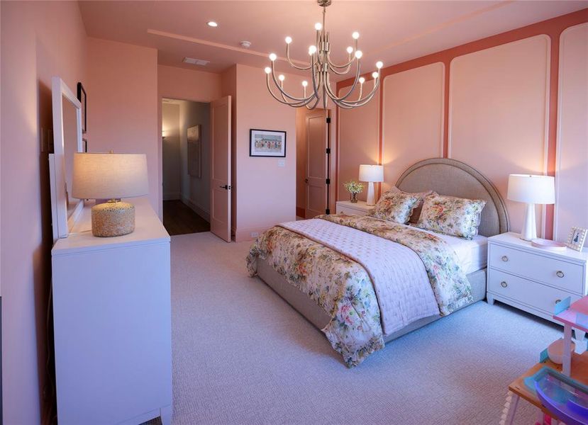 Furnished interior view inside a new home in , Southlake (Image 32).