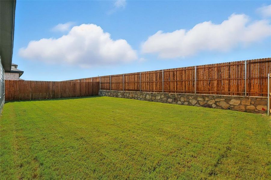 View of fenced backyard View of fenced backyard