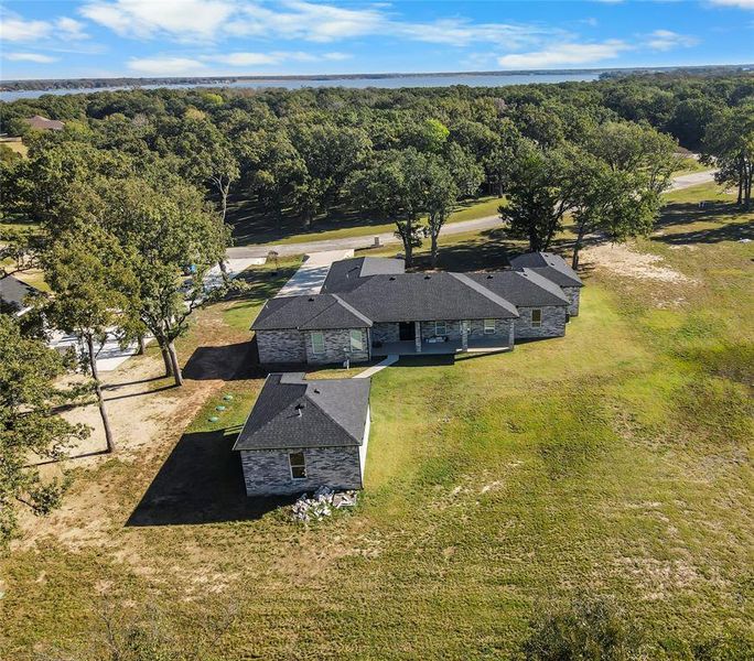 Aerial view of property and surrounding area
