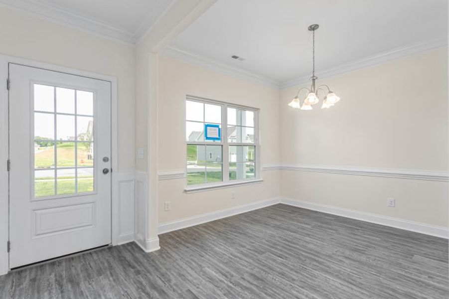Representative unfurnished interior of a home built from the Jamestown by Keystone Homes NC in Royal Pines, Trinity (Image 24). Representative unfurnished interior of a home built from the Jamestown by Keystone Homes NC in Royal Pines, Trinity (Image 24).
