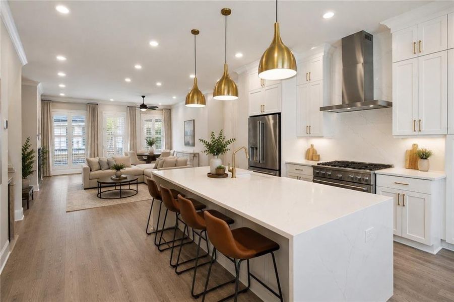 Furnished interior view inside a new home in , Alpharetta (Image 48).