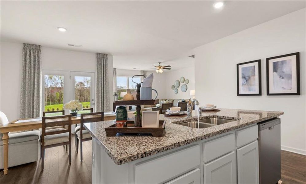 Furnished interior view inside a new home in Twin Lakes, Hoschton (Image 17).