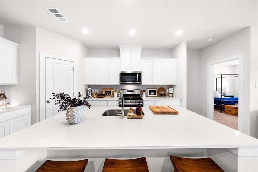 Furnished interior view inside a new home in Ambergrove, Royse City (Image 22).