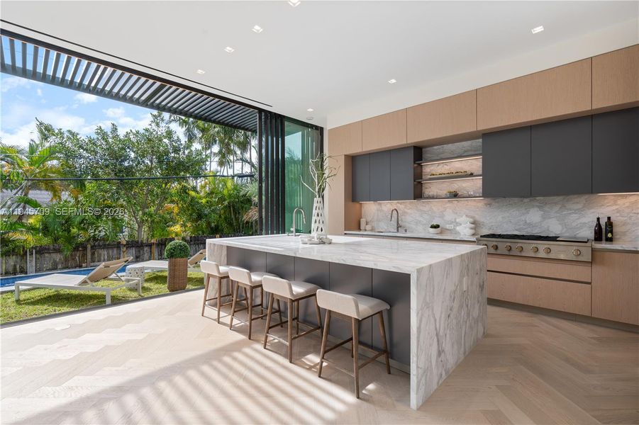 Furnished interior view inside a new home in , Miami Beach (Image 7).