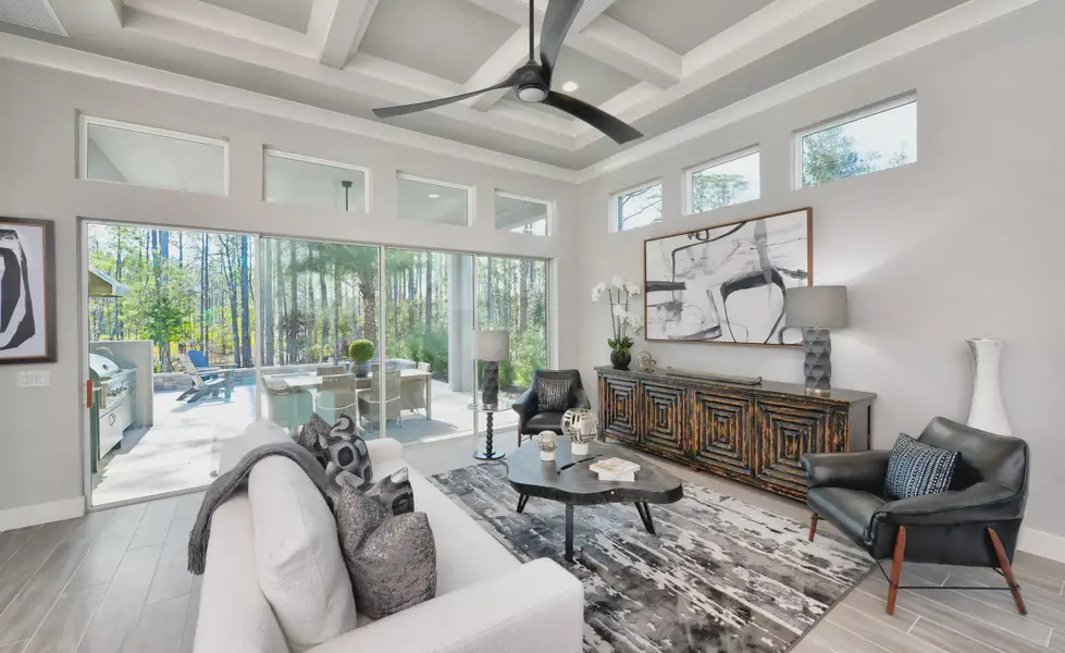 Furnished interior view inside a new home in Woodhaven, Port Orange (Image 11).