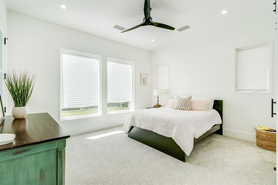 Downstairs bedroom with ensuite bath