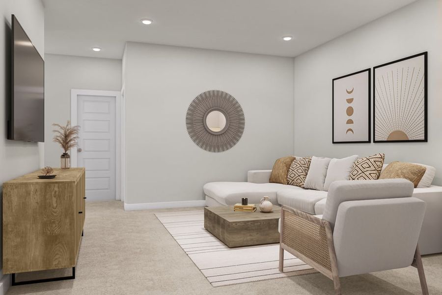 Furnished interior view inside a new home in Union Collection at Park Central, Georgetown (Image 13). Furnished interior view inside a new home in Union Collection at Park Central, Georgetown (Image 13).