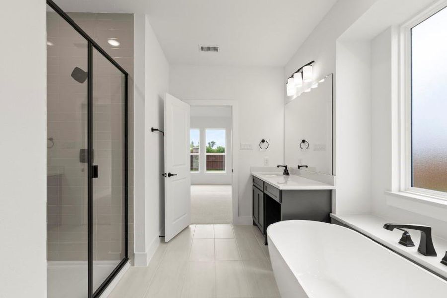 Furnished interior view inside a new home in Grayhawk Addition, Forney (Image 15).