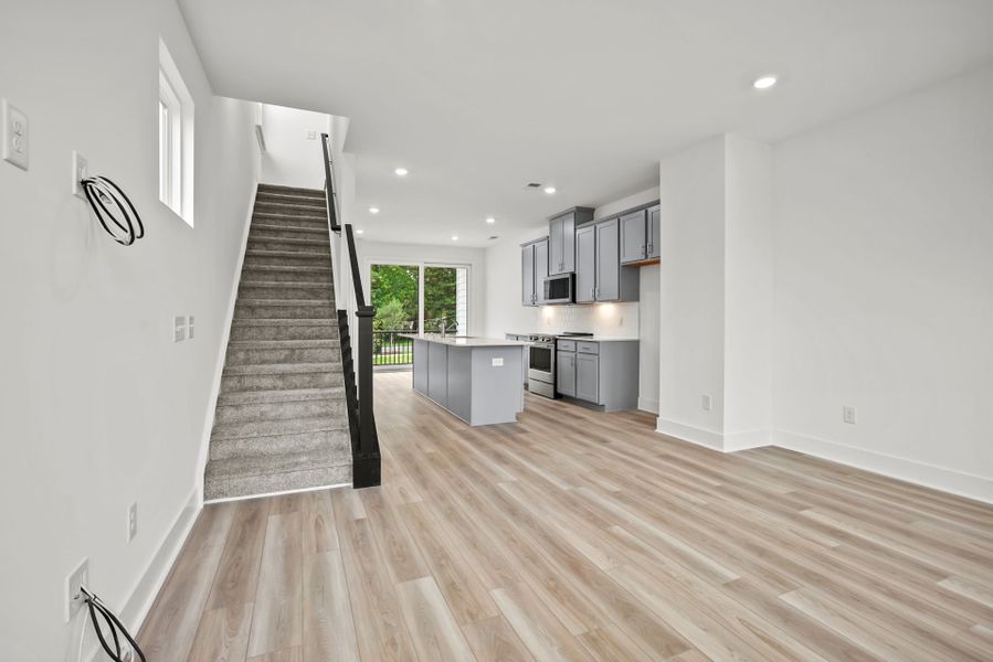 Spacious, unfurnished interior of a new home in West End Heights, Charlotte (Image 23). Spacious, unfurnished interior of a new home in West End Heights, Charlotte (Image 23).