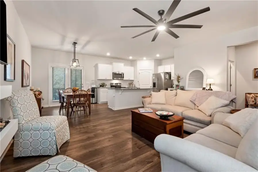 Furnished interior view inside a new home in , Dahlonega (Image 32).