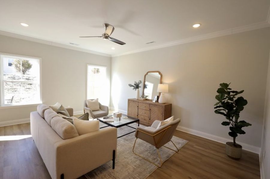 Furnished interior view inside a new home in The Abaco, Cleveland (Image 29). Furnished interior view inside a new home in The Abaco, Cleveland (Image 29).