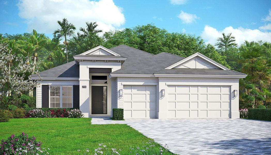 2D floor plan layout for the Iris by GHO Homes in Belterra, Port St. Lucie, FL (Image 2). 2D floor plan layout for the Iris by GHO Homes in Belterra, Port St. Lucie, FL (Image 2).