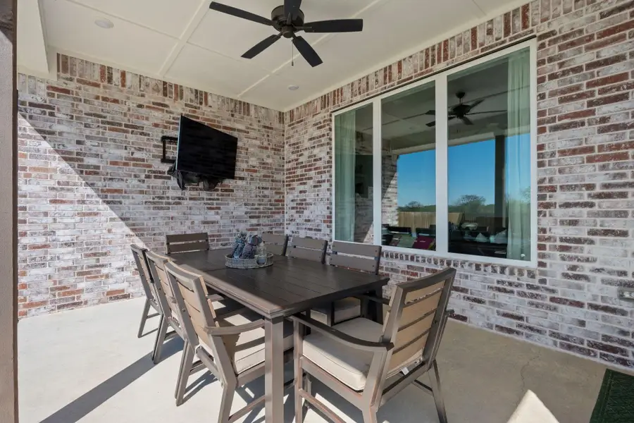 Exterior details and patio area of a home in , College Station (Image 3). Exterior details and patio area of a home in , College Station (Image 3).