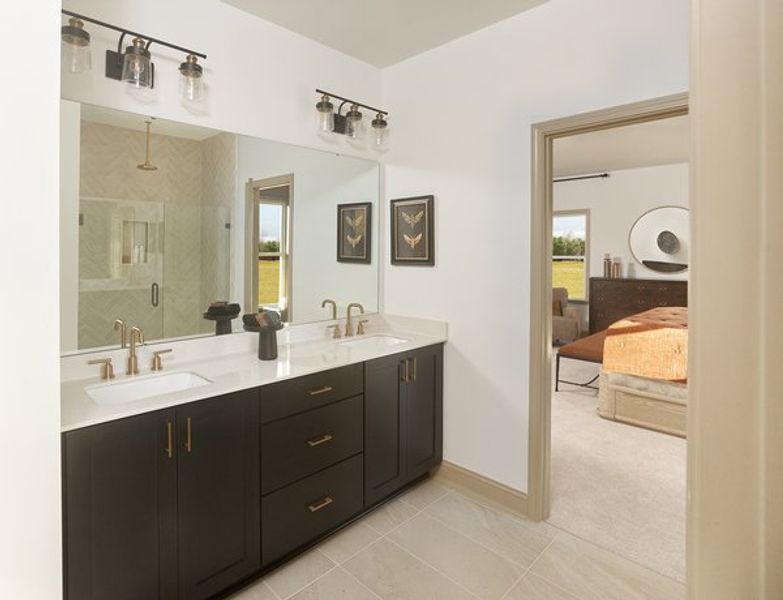 Representative furnished interior of a home built from the Benson by Ashton Woods in The Point, Rolesville (Image 16).