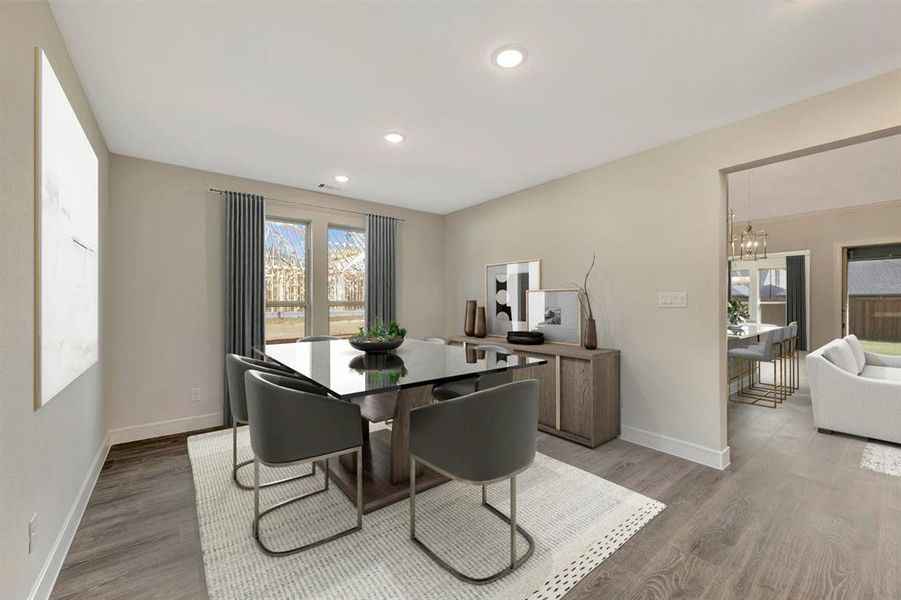 Furnished interior view inside a new home in Sterling Greene, Arlington (Image 32). Furnished interior view inside a new home in Sterling Greene, Arlington (Image 32).