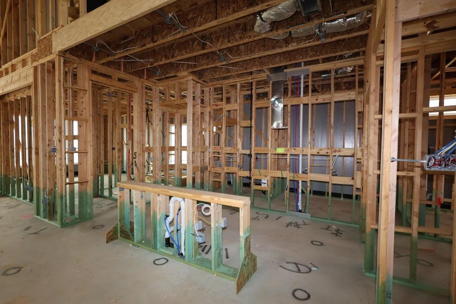 In-progress construction of a new home in Jubilee 50′, Hockley, TX (Image 23).