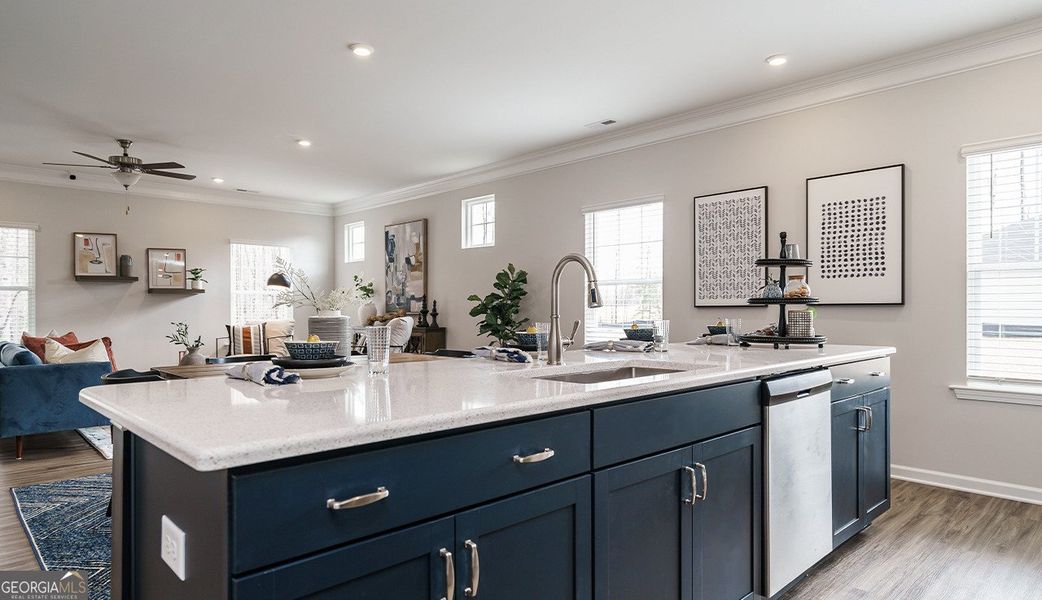 Furnished interior view inside a new home in Cobblestone Crossing, Warner Robins (Image 12).
